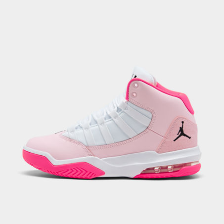 Nike Jordan Girls Big Kids Jordan Max Aura Basketball Shoes In White aurora Green digital Pink ModeSens