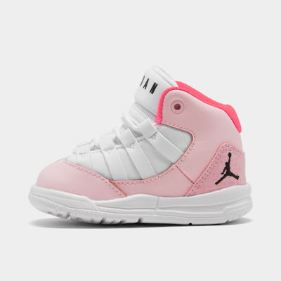 baby girl pink and white jordans