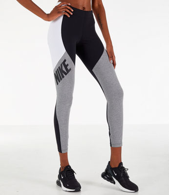 grey nike leggings with black tick