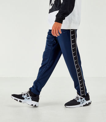 mens nike tape track pants