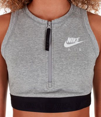nike crop top with zipper