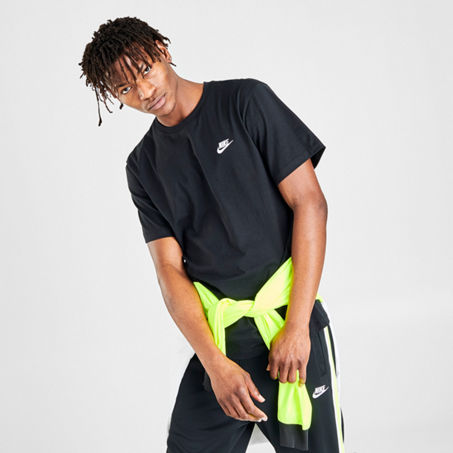 Nike Sportswear Club Cotton T-shirt In Black