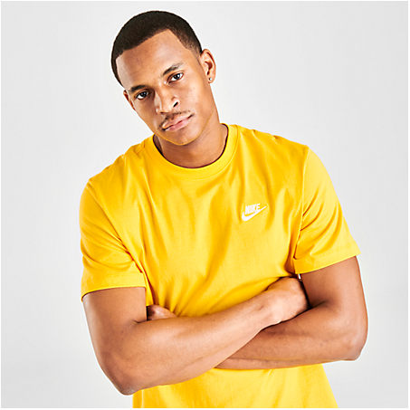 Nike Men's Sportswear Club T-shirt In Yellow