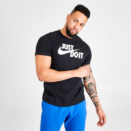 Nike Tall Just Do It Swoosh T-shirt In Black In Black