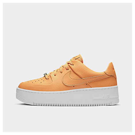 Nike Women's Air Force 1 Sage Xx Low Casual Shoes In Orange