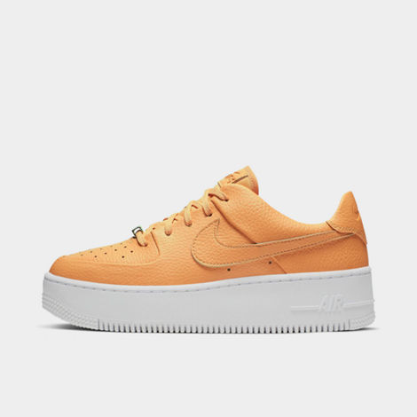 Nike Women's Air Force 1 Sage Xx Low Casual Shoes In Orange