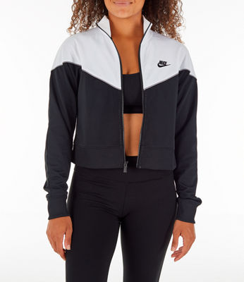nike women's sportswear heritage track jacket