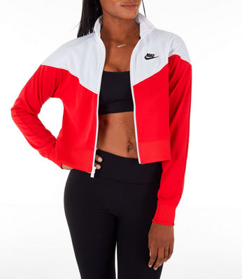 red nike crop