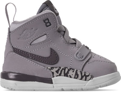 NIKE BOYS' TODDLER AIR JORDAN LEGACY 312 OFF-COURT SHOES IN GREY SIZE 4.0 LEATHER,2436967
