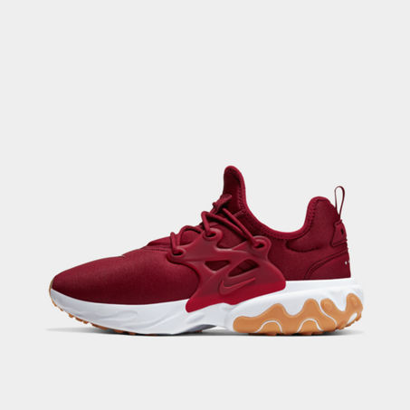 Nike React Presto Sneakers In Team Red/white/gum Light Brown