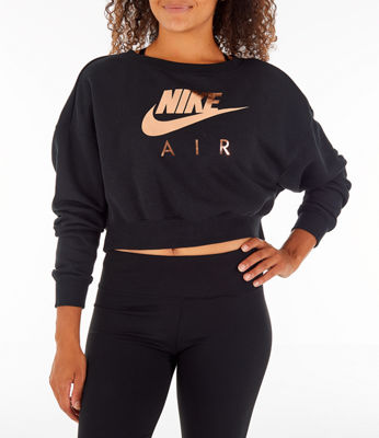 nike black and rose gold hoodie