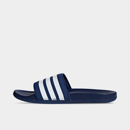 Adidas Originals Adidas Men's Essentials Adilette Comfort Slide Sandals In Dark Blue/cloud White