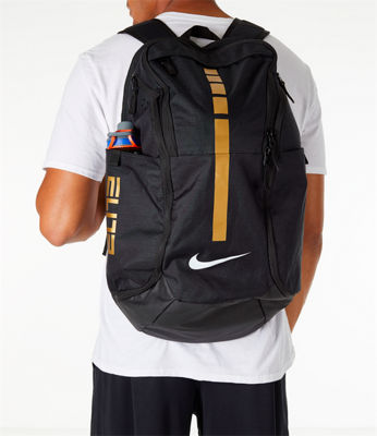 gold nike elite backpack