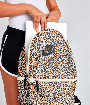 nike sportswear leopard heritage backpack