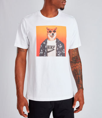 Nike Men s Sportswear Dog T shirt In White ModeSens