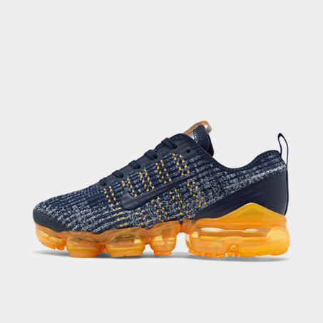 Nike Big Kids' Air Vapormax Flyknit 3 Running Shoes In Blue
