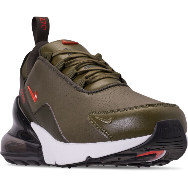 men's nike air max 270 premium leather casual shoes