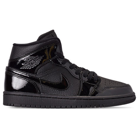 Nike Women's Air Jordan Retro 1 Mid Se Casual Shoes In Black Size 8.0 Leather/suede