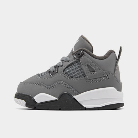 Nike Babies' Kids' Toddler Air Jordan Retro 4 Wntr Basketball Shoes In Grey