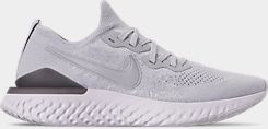 Nike Men's Epic React Flyknit Running Shoes TaupeBlueGrey Nike Men's Epic React Flyknit Running Shoes TaupeBlueGrey