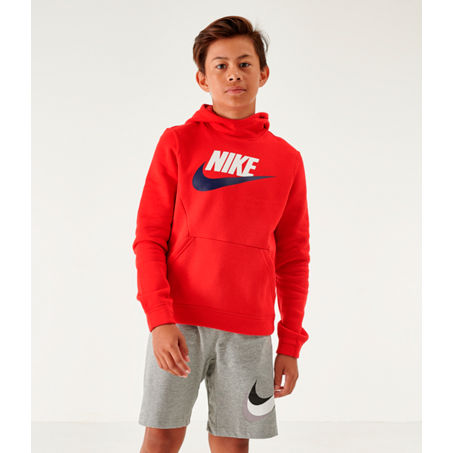 Nike Kids' Sportswear Club Fleece Hoodie In Red