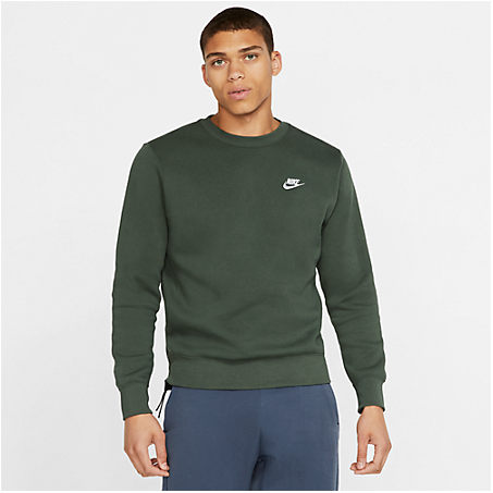 Nike Men's Sportswear Club Fleece Crewneck Sweatshirt In Green