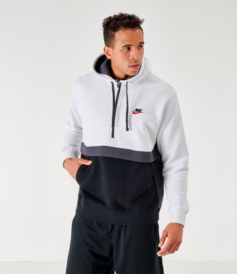 nike sportswear club fleece half zip hoodie
