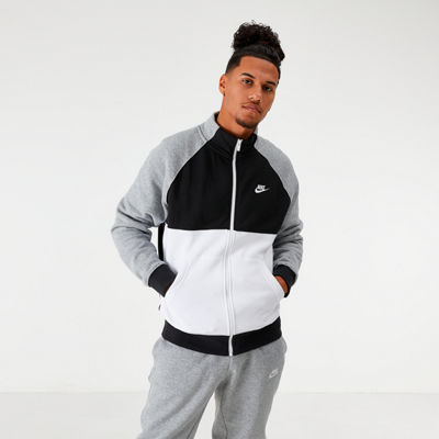 nike fleece track jacket