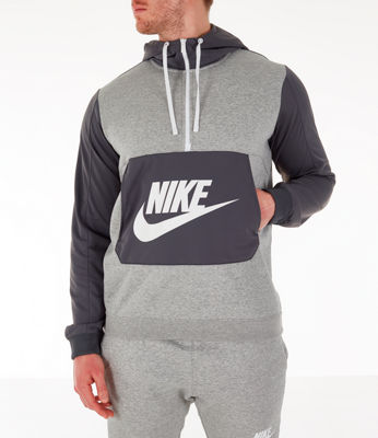 nike hybrid half zip hoodie