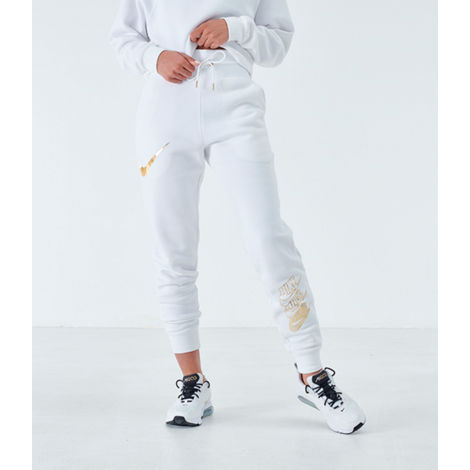 nike air translucent joggers in white