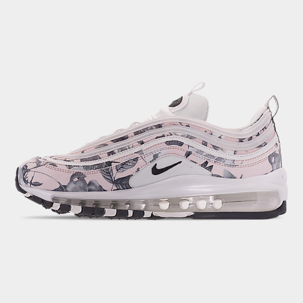 Women's Nike Air Max 97 Print Casual Shoes Nike Air Max 97 Pale Pink Black White Floral BV6119 600