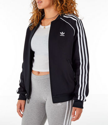 black and white adidas jacket womens