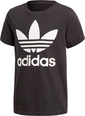 UPC 191034187857 product image for Adidas Kids' Originals Trefoil T-Shirt, Black | upcitemdb.com