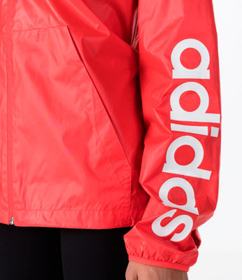 adidas women's linear windbreaker