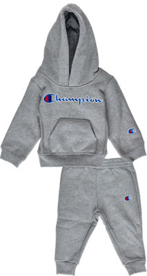 champion jogger and hoodie set