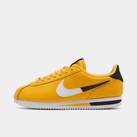 Nike Men's Cortez Basic Leather Se Casual Shoes In Yellow | ModeSens