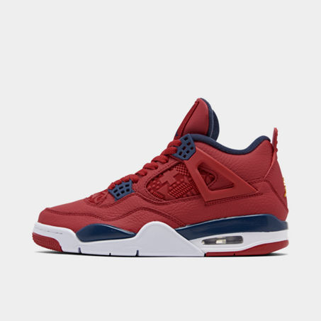 UPC 193149334218 product image for Men's Air Jordan Retro 4 SE Basketball Shoes in Red Size 12.0 Leather | upcitemdb.com