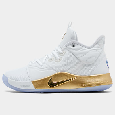 white pg basketball shoes