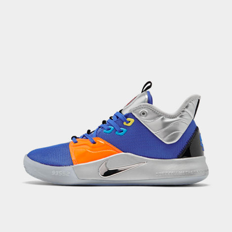 Nike Men's Pg 3 X Nasa Basketball Shoes In Grey/blue