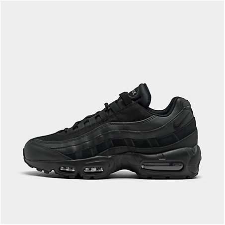 Shop Nike Men's Air Max 95 Essential Casual Shoes In Black/black/dark Grey