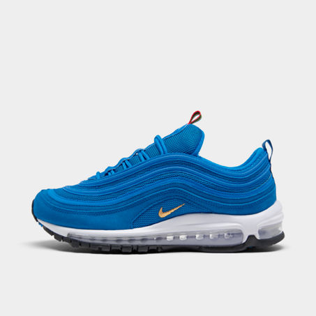 Nike Men's Air Max 97 Casual Shoes In Blue/white/black/metallic Gold