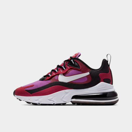 Nike Air Max 270 React Women's Shoe In Noble Red/vivid Purple/black/white