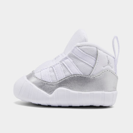 Nike Kids Girls Infant Air Jordan 11 Crib Booties In White