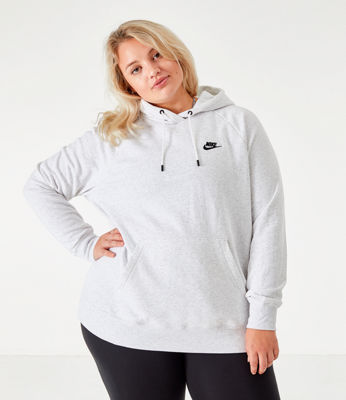 Nike Women's Sportswear Essential Hoodie (plus Size) In Grey | ModeSens