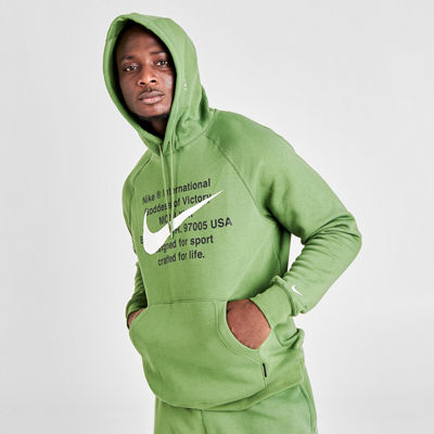 nike green swoosh hoodie