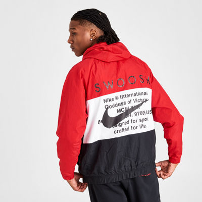 woven swoosh jacket