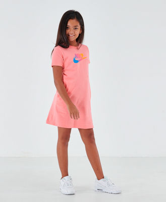 pink nike t shirt dress
