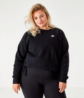 Download Women's Nike Sportswear Essential Tie Side Fleece Crew ...