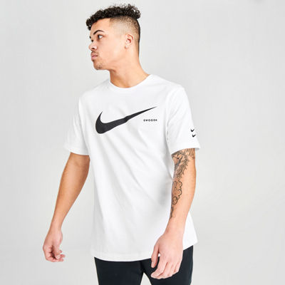 nike swoosh t shirt white