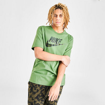 Nike Training Camo T Shirt In Khaki